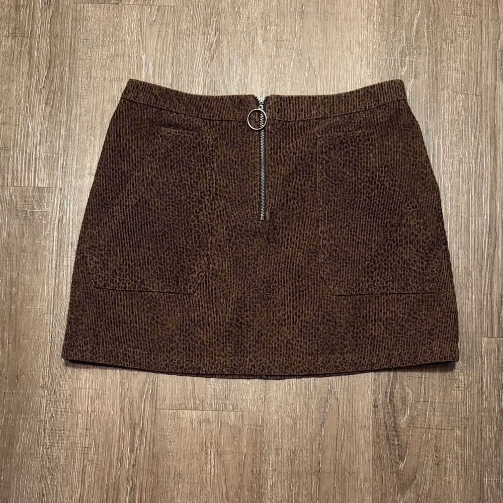 Wild Fable Brown Corduroy Mini Skirt Casual